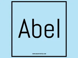 Abel Font: Free Download | MaisFontes