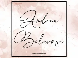 Also check out this font Andrea Bilarosa