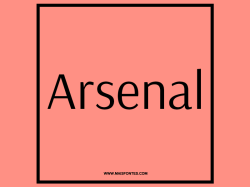Also check out this font Arsenal Regular