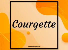 Courgette Regular: Free Font Download MaisFontes