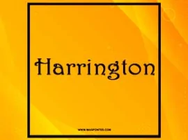 Harrington: Baixar Fonte Grátis | MaisFontes