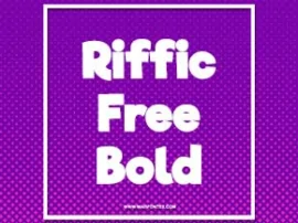 Riffic Free Bold: Free Font Download MaisFontes