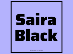 Also check out this font Saira Black