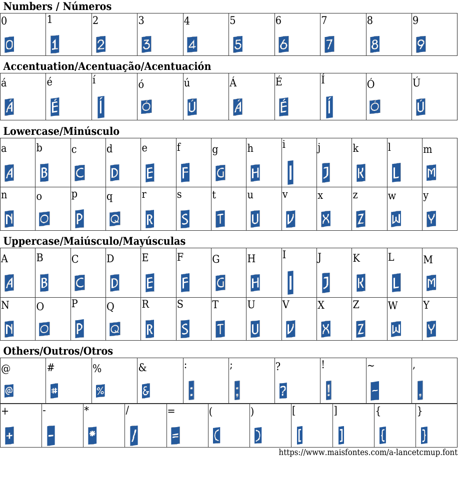 A Lancet Cameo Up Free Font Download MaisFontes