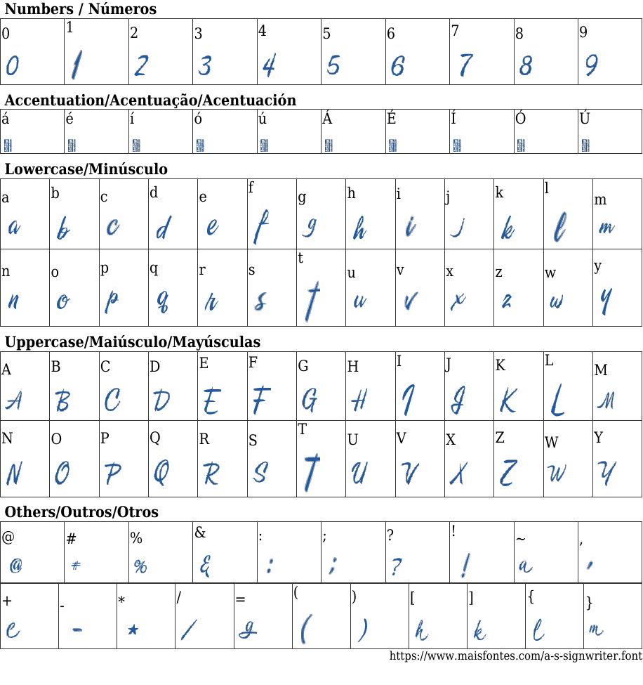 A S Signwriter: Free Font Download | MaisFontes