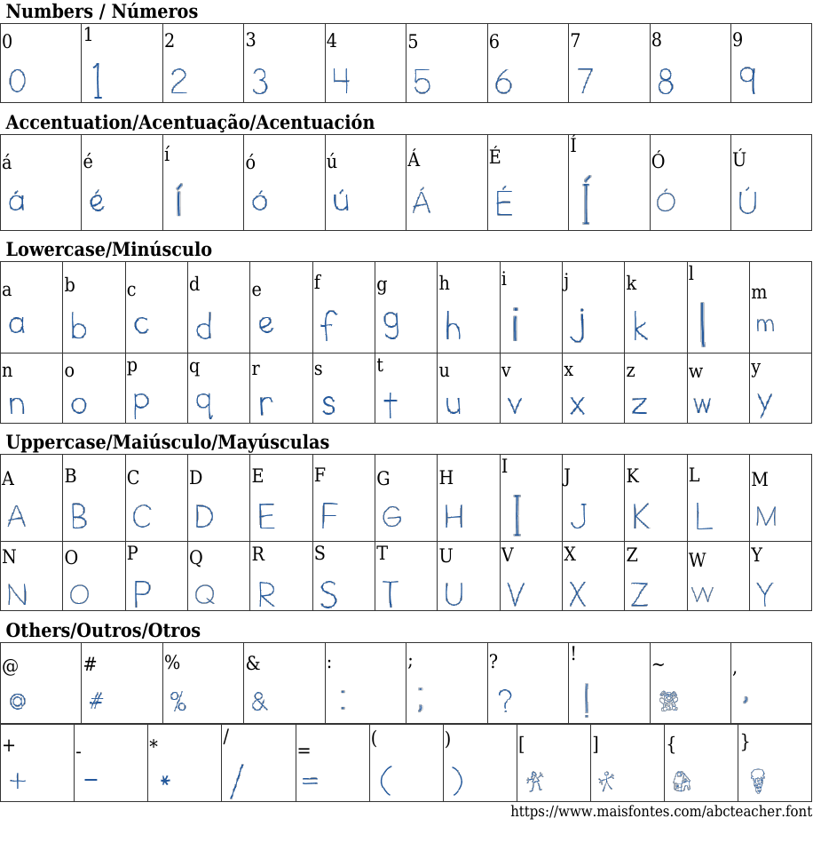 AbcTeacher: Free Font Download | MaisFontes