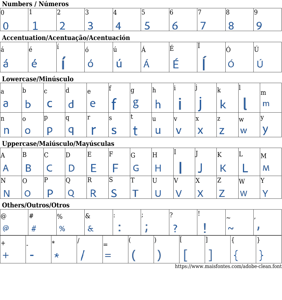 Adobe Clean Free Font Download MaisFontes