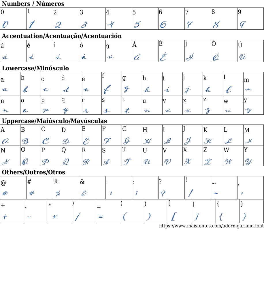 Adorn Garland Free Font Download MaisFontes