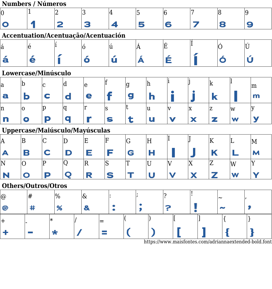 Adrianna Extended Bold Free Font Download MaisFontes