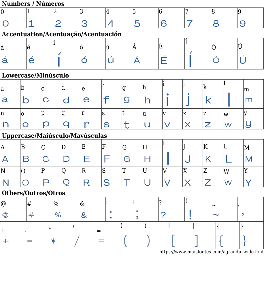 Agrandir Wide Free Font Download MaisFontes