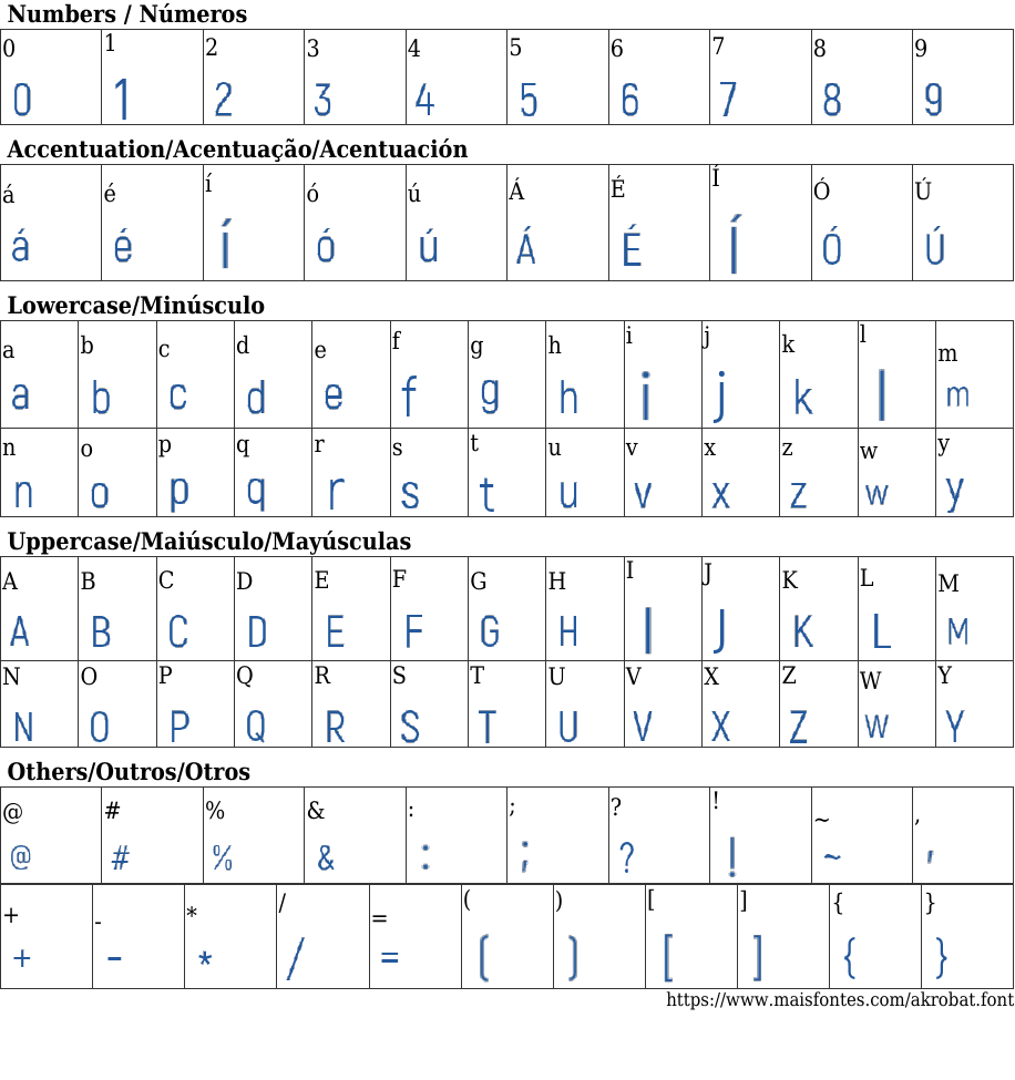 Akrobat Font: Free Download | MaisFontes