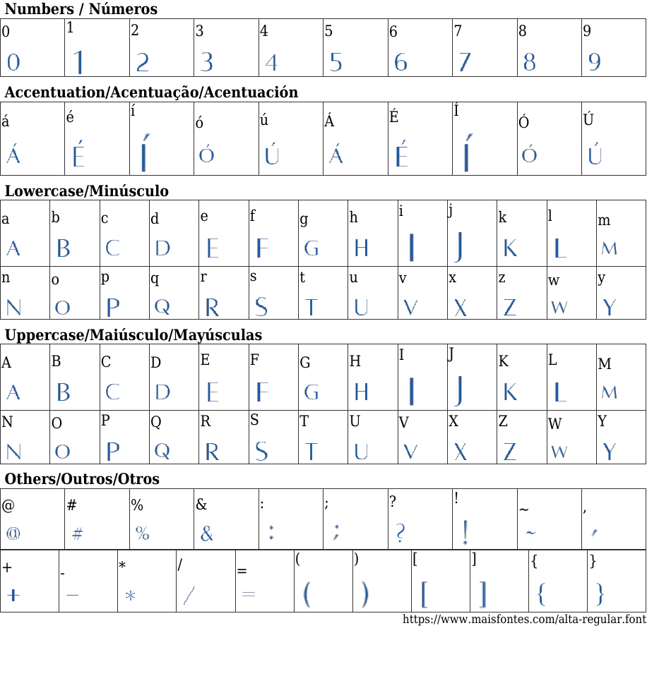 Alta Regular Free Font Download MaisFontes