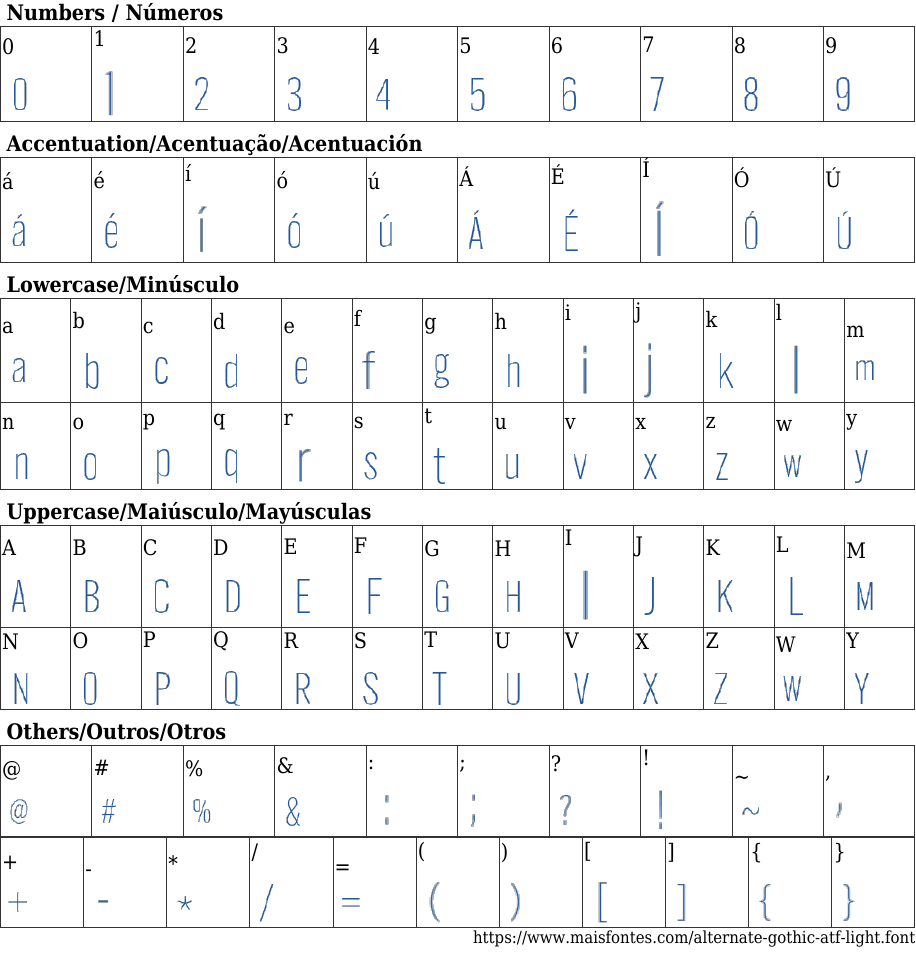 Alternate Gothic ATF Light Free Font Download MaisFontes