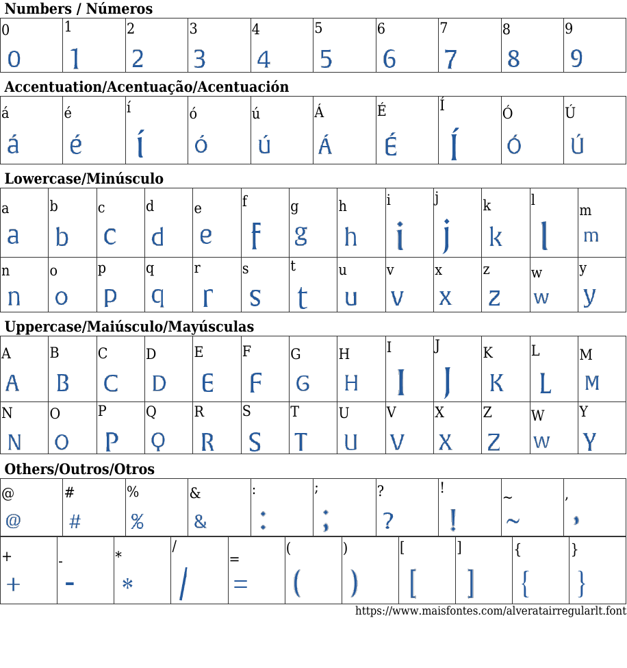 Alverata Irregular Light Free Font Download MaisFontes