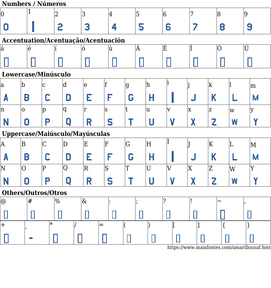 Amarillo USAF Free Font Download MaisFontes