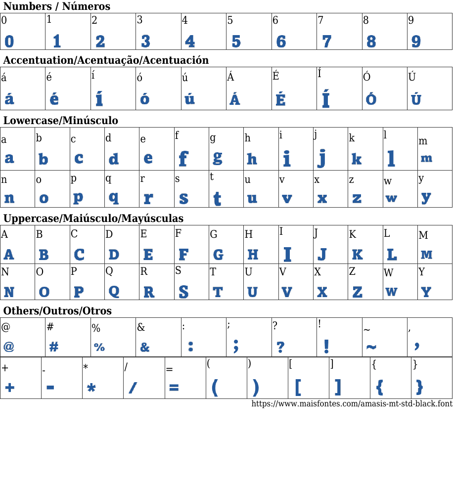 Amasis MT Std Black Free Font Download MaisFontes