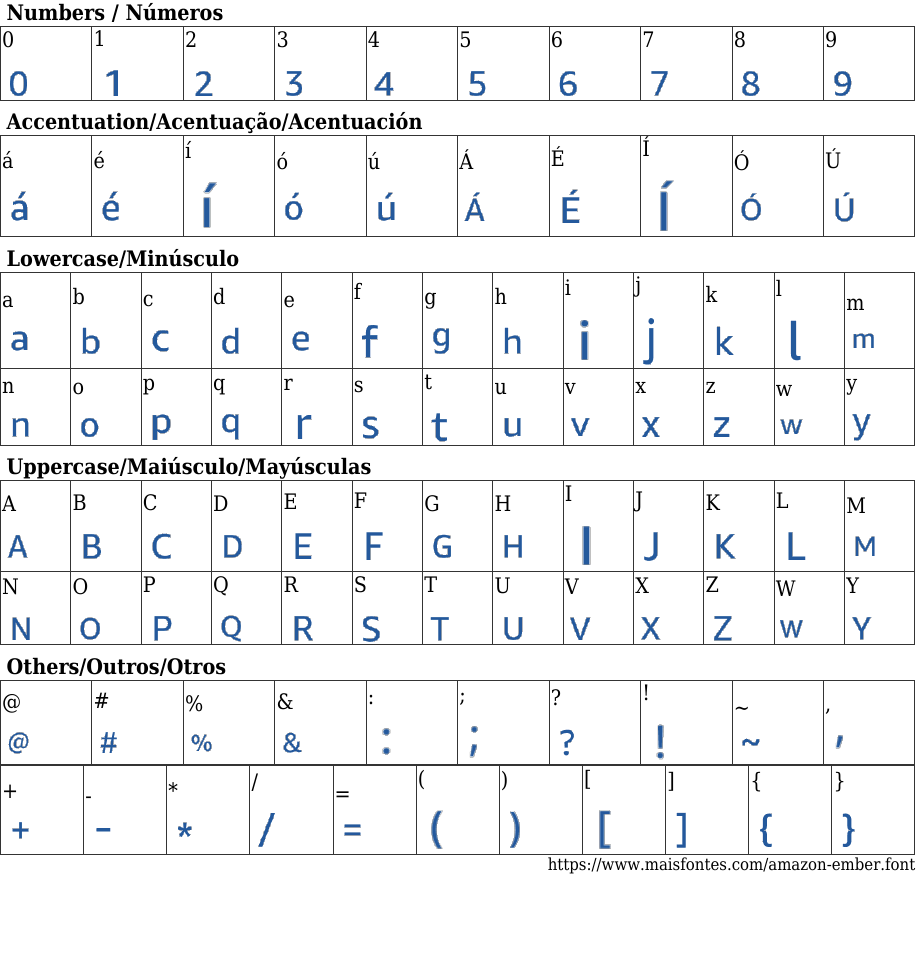Amazon Ember Free Font Download MaisFontes