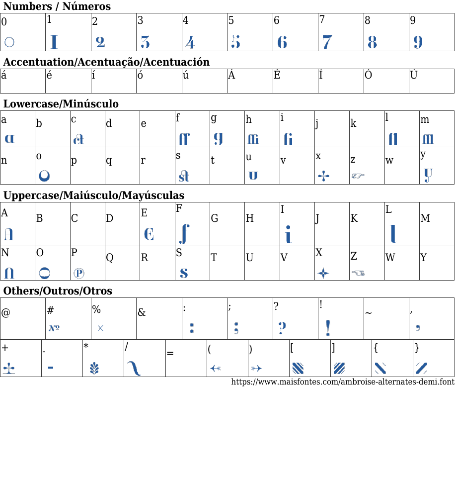 Ambroise Alternates Demi Free Font Download MaisFontes