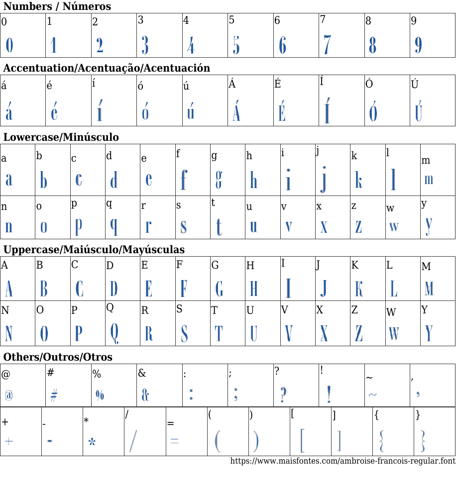 Ambroise Francois Regular Free Font Download MaisFontes