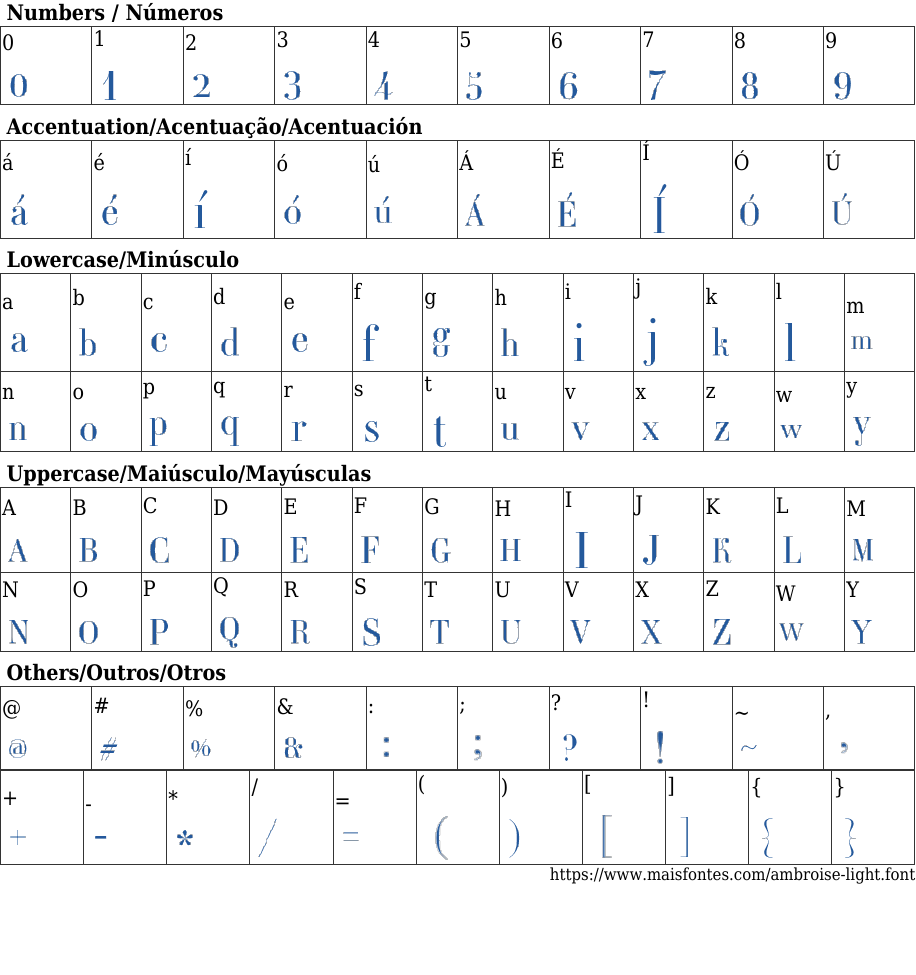 Ambroise Light Free Font Download MaisFontes