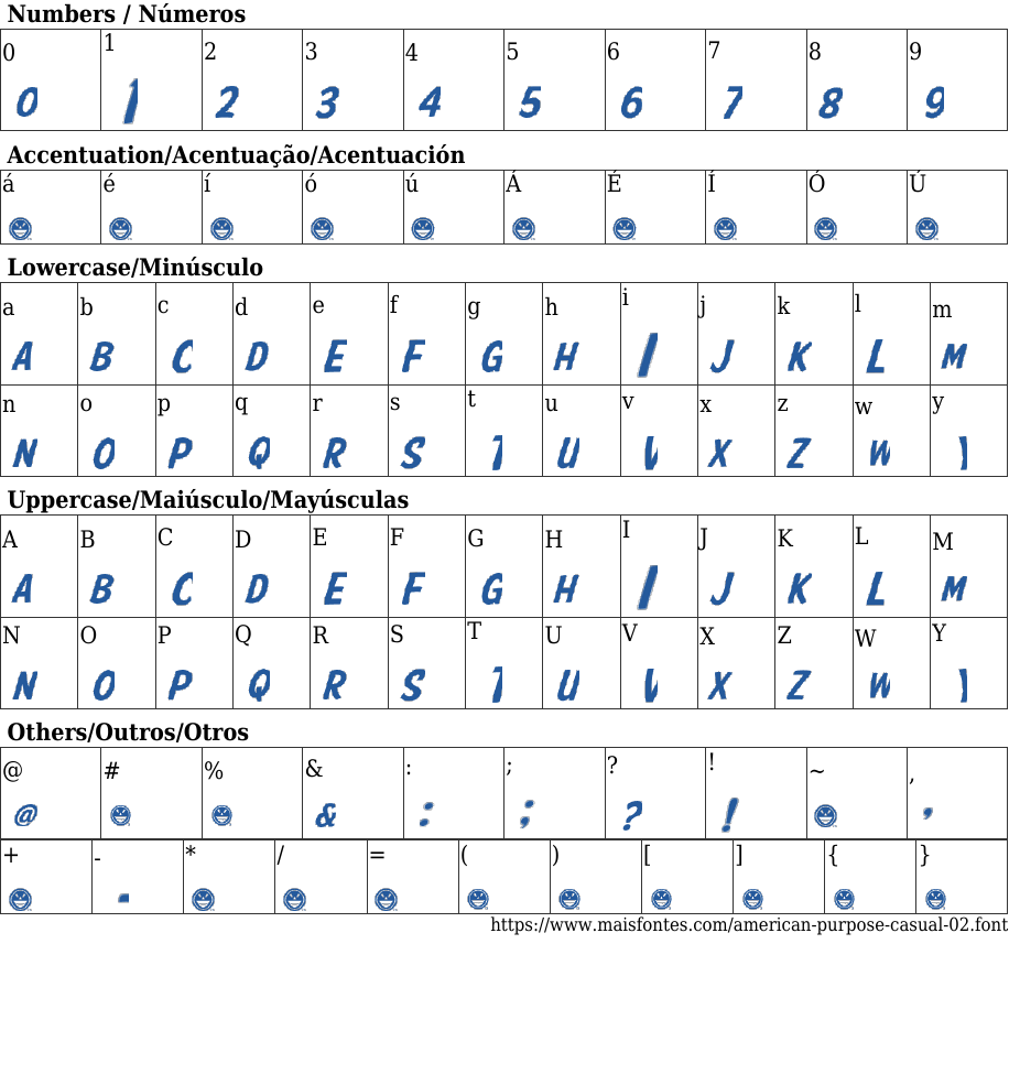 American Purpose Casual 02 Free Font Download MaisFontes