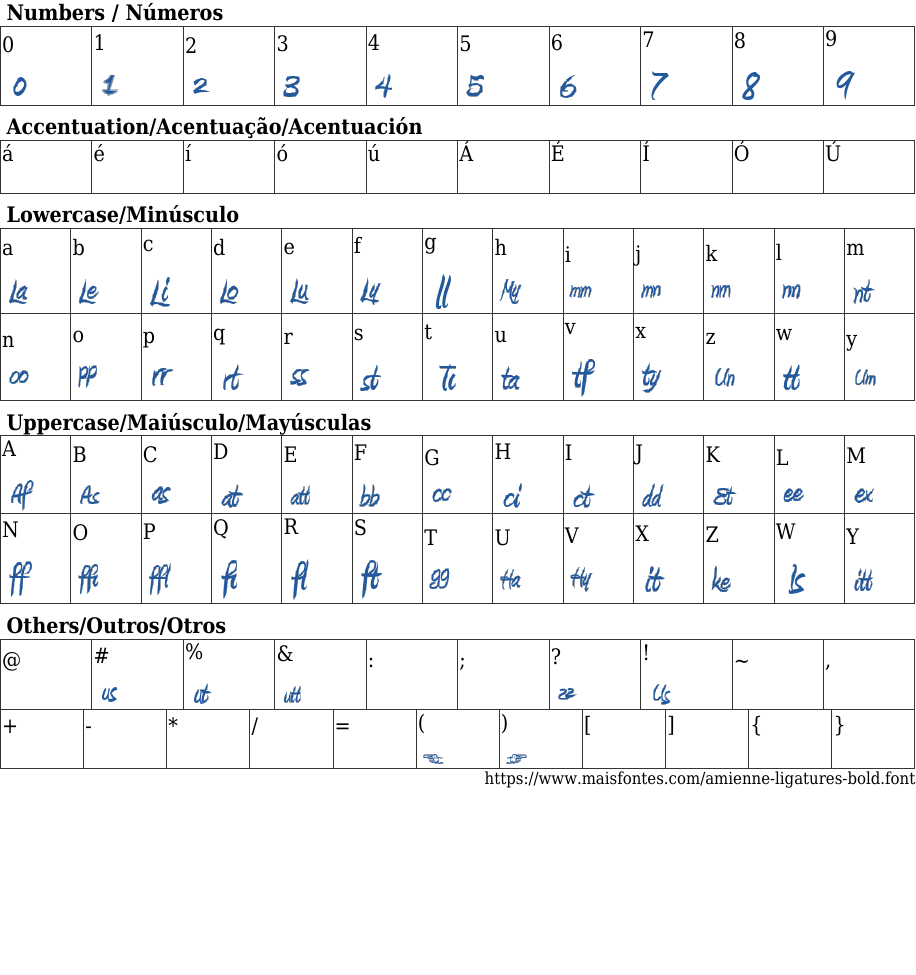 Amienne Ligatures Bold: Free Font Download MaisFontes