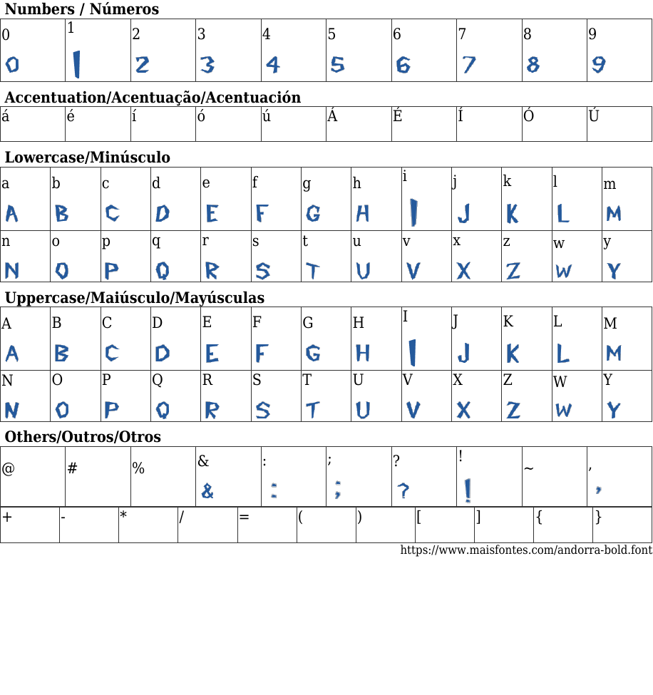 Andorra Bold Free Font Download MaisFontes