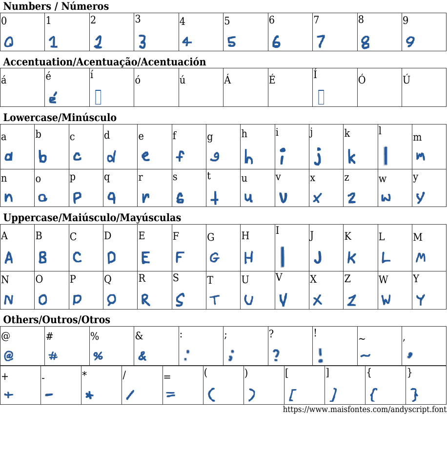 Andy Script: Baixar Fonte Grátis | MaisFontes