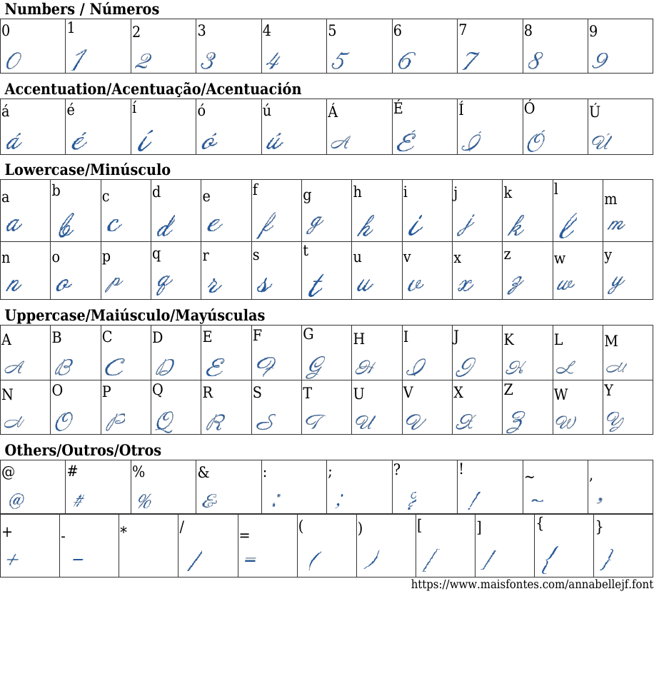 Annabelle JF Free Font Download MaisFontes