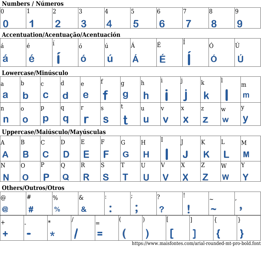 Arial Rounded MT Pro Bold Free Font Download MaisFontes