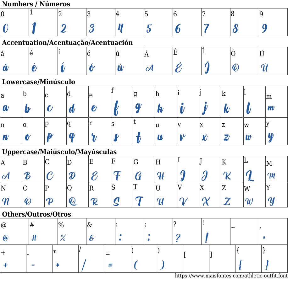 Athletic Outfit Baixar Fonte Grátis MaisFontes