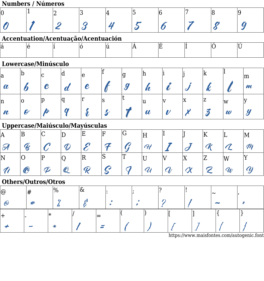 Autogenic: Free Font Download | MaisFontes