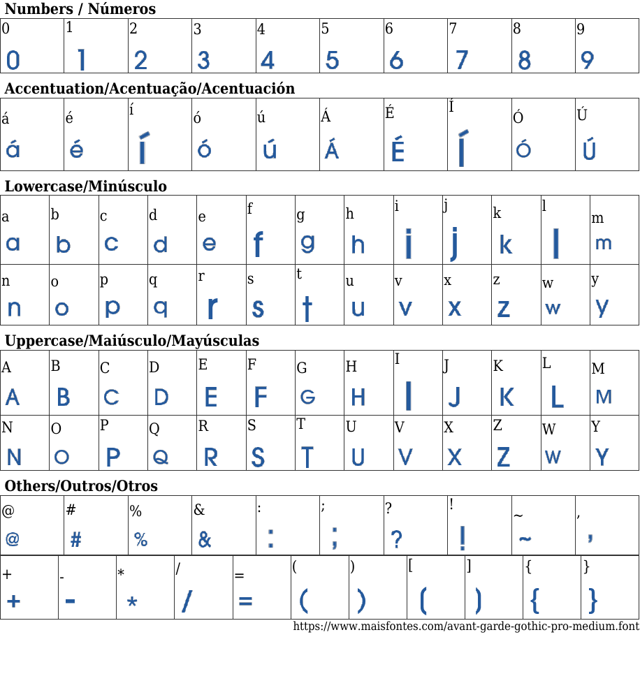 Avant Garde Gothic Pro Medium Free Font Download MaisFontes