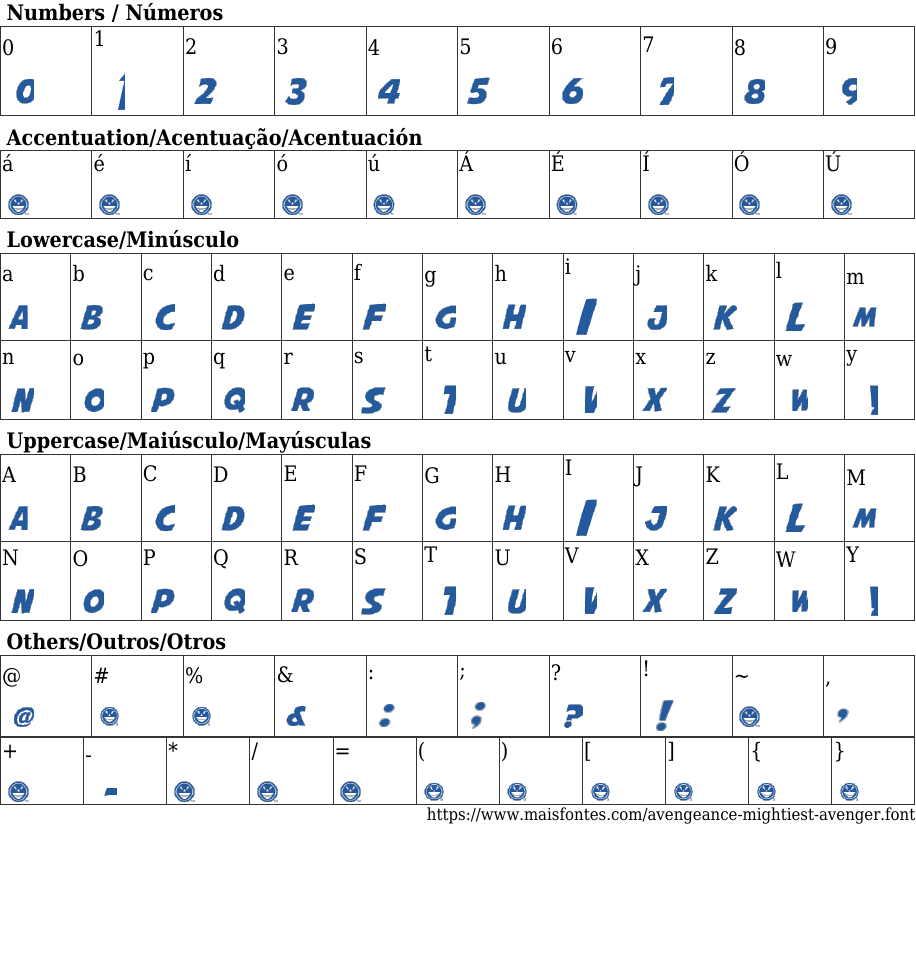 Avengeance Mightiest Avenger Free Font Download MaisFontes