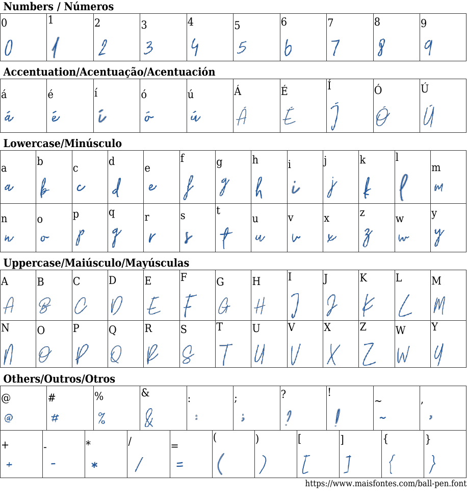 Ball Pen Free Font Download MaisFontes