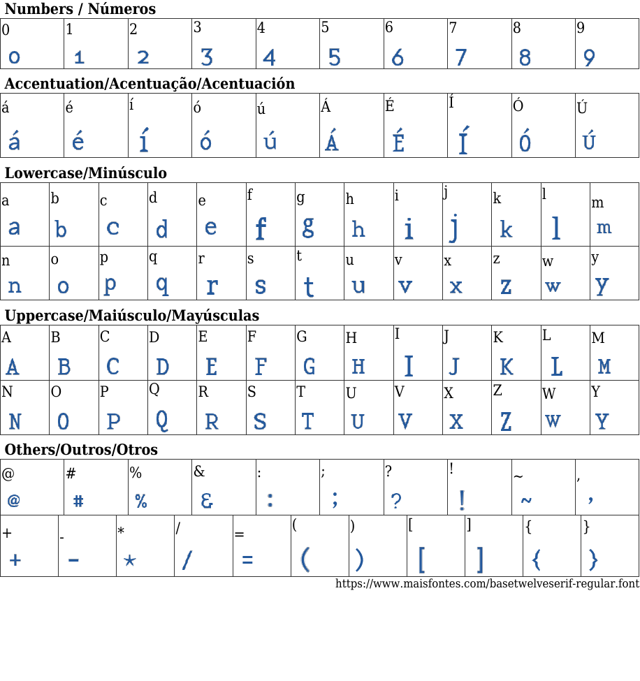 Base Twelve Serif Regular Free Font Download MaisFontes