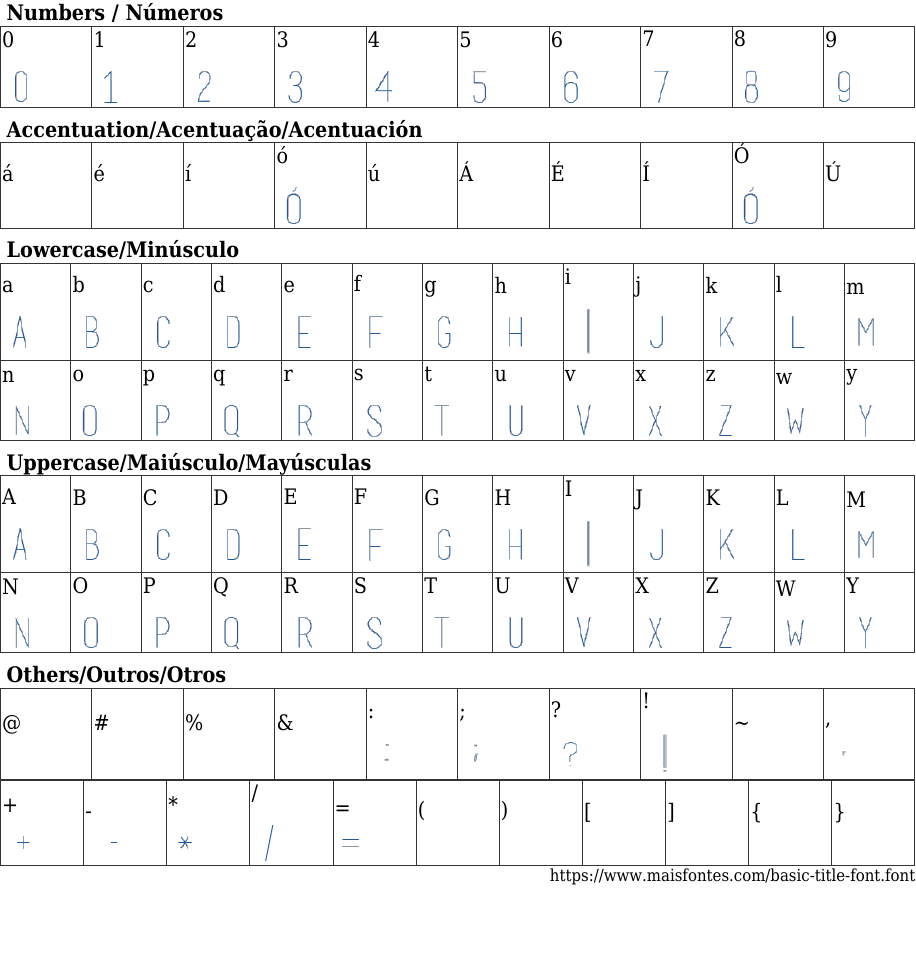 Basic title Baixar Fonte Grátis MaisFontes