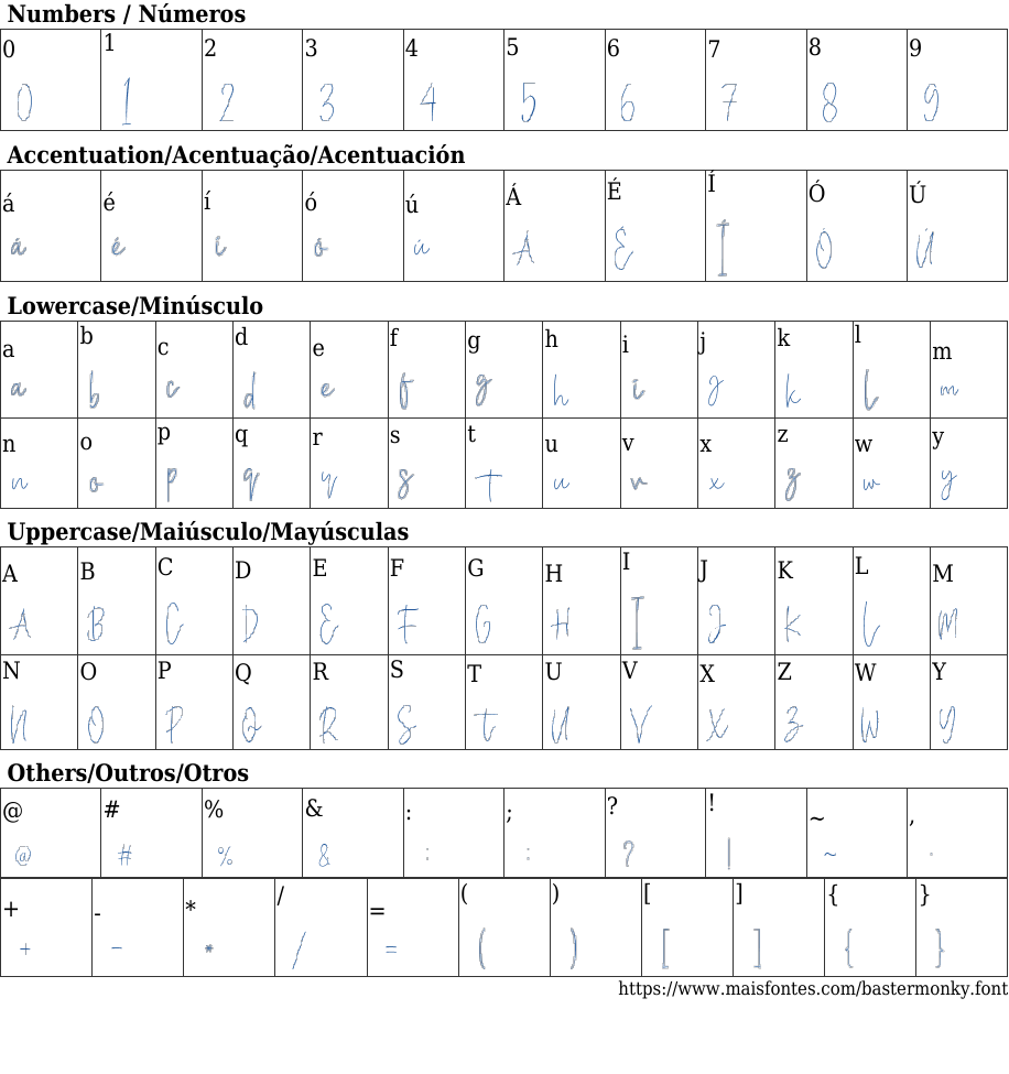 Baster Monky Free Font Download MaisFontes