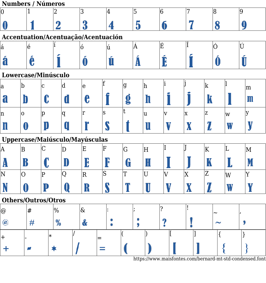 Bernard MT Std Condensed: Download Free Font | MaisFontes