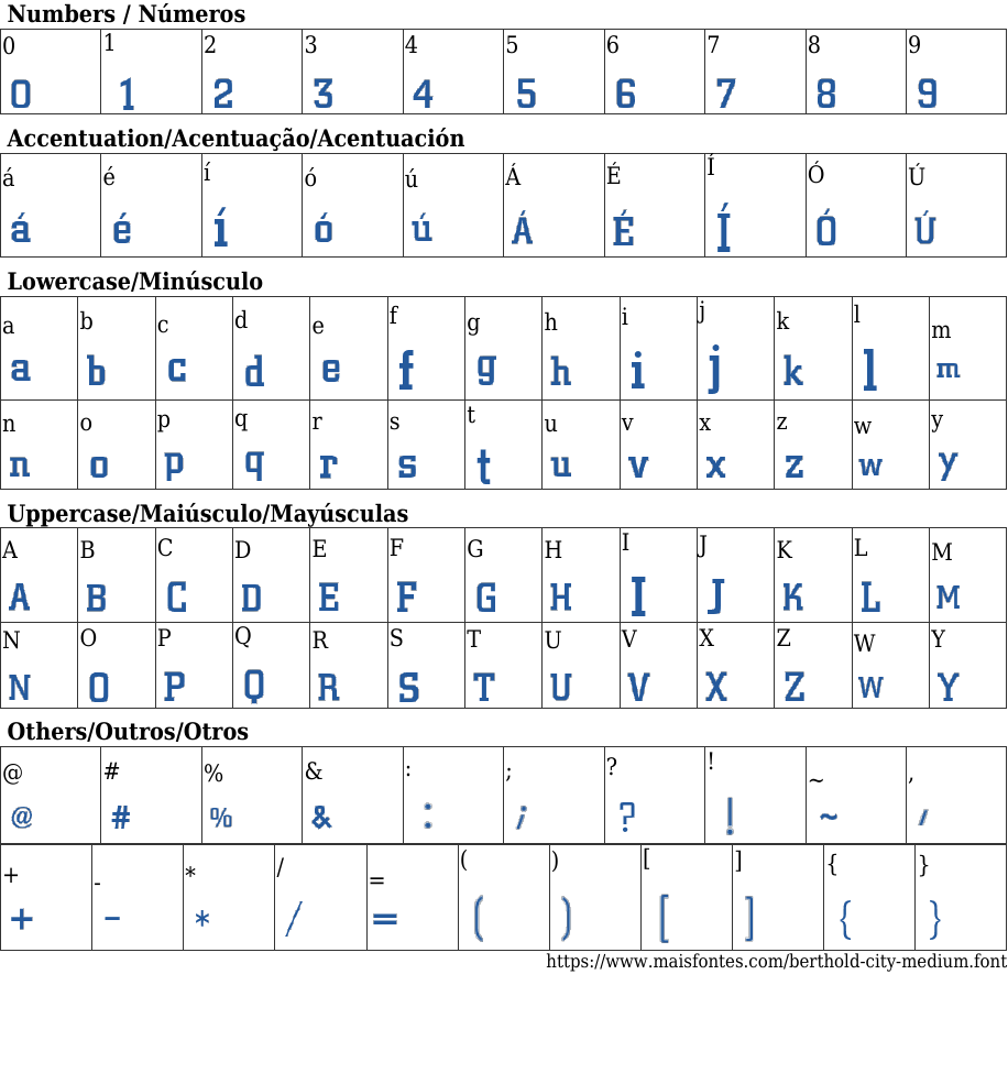 Berthold City Medium Free Font Download MaisFontes