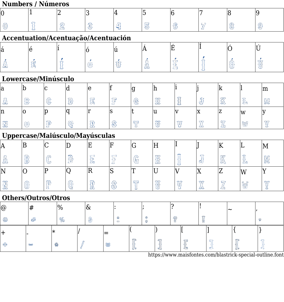 Blastrick Special Outline Baixar Fonte Grátis MaisFontes