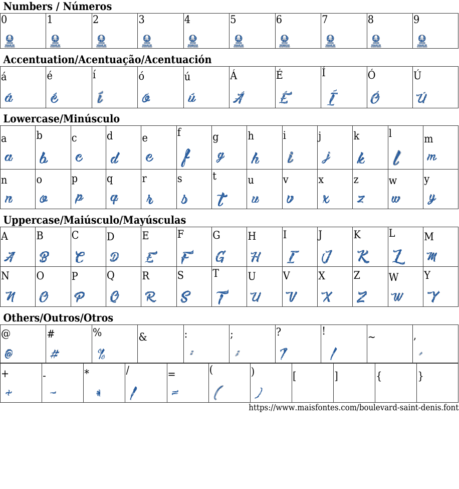 Boulevard Saint Denis Baixar Fonte Grátis MaisFontes