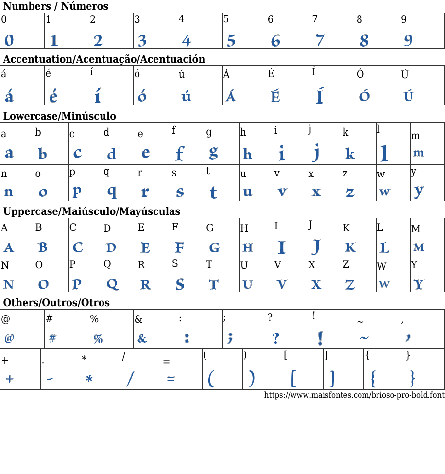 Brioso Pro Bold Free Font Download MaisFontes