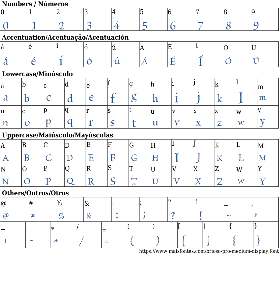 Brioso Pro Medium Display Free Font Download MaisFontes