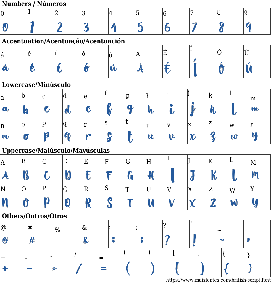 British Script Font: Free Download | MaisFontes