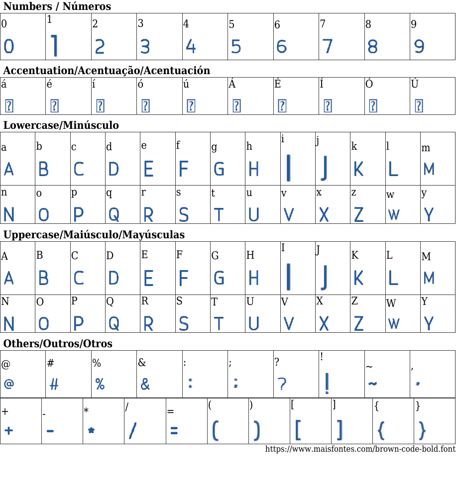 Brown Code Bold Free Font Download MaisFontes Brown code bold free font download maisfontes