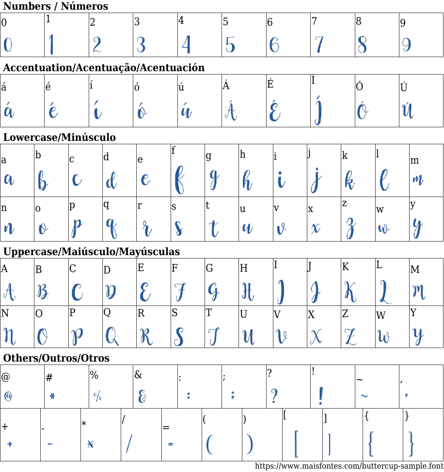 Buttercup Sample Free Font Download MaisFontes