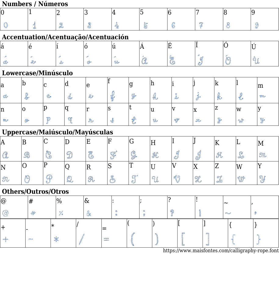 Calligraphy Rope Free Font Download MaisFontes