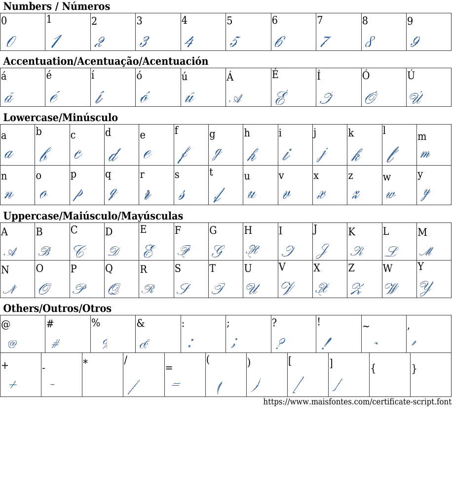Certificate Script: Free Font Download | MaisFontes