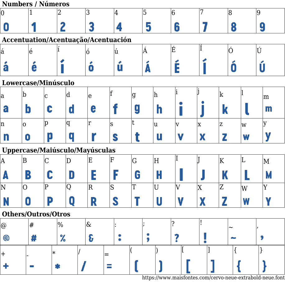 Cervo Neue ExtraBold Neue Free Font Download MaisFontes